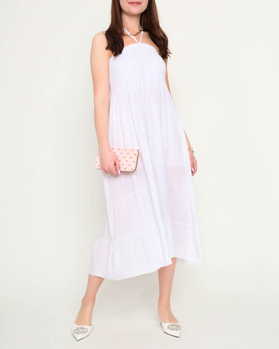 Weißes Midikleid in PLUS SIZE - Bekleidung