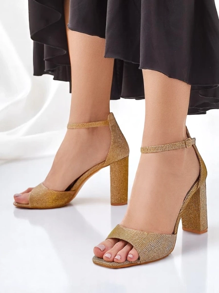 Royalfashion Glitzer Damen-Sandalen Rokates