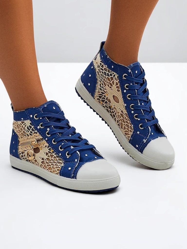 Royalfashion Hohe Damensneaker a'la Jeans