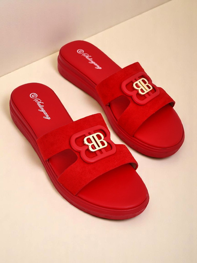 Royalfashion Damen Pantoletten mit flacher Sohle ChicStep