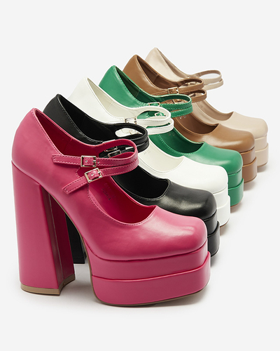 Grüne Damenpumps mit hohem Stiletto Edisa - Schuhe