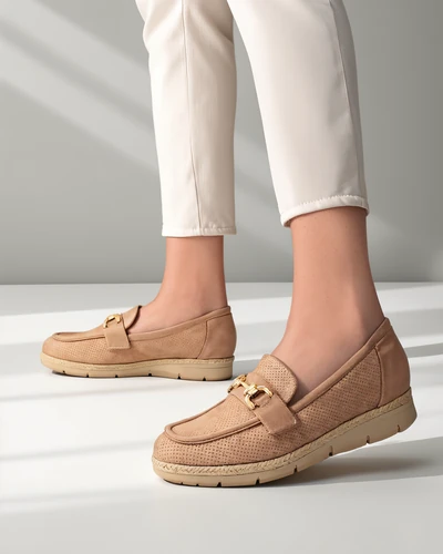 Royalfashion Damen Ballerinas mit einer Dekoration an der Zehe