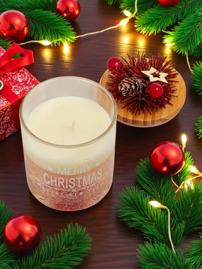 Weihnachtsduftkerze Frohe Weihnachten Gutes Neues Jahr