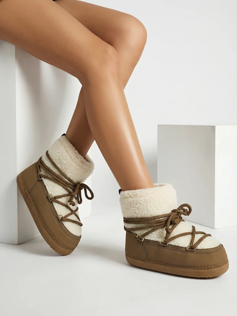 Damen Schneestiefel mit Fell Uvella