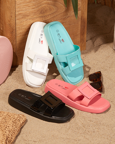 Жіночі коралові тапочки з орнаментом Zegor - Взуття