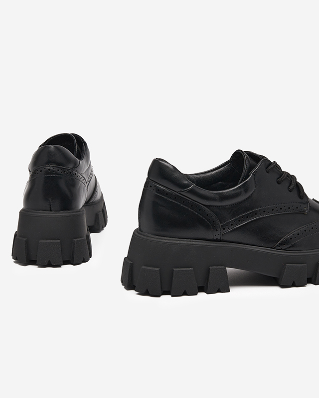 Schwarzer Damenschuh mit durchbrochenem Akzent Uneri - Footwear