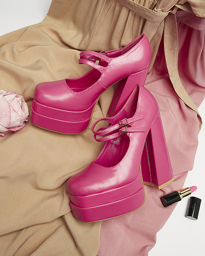 Fuchsia Damen hohe Stiletto-Pumps Edisa - Schuhe