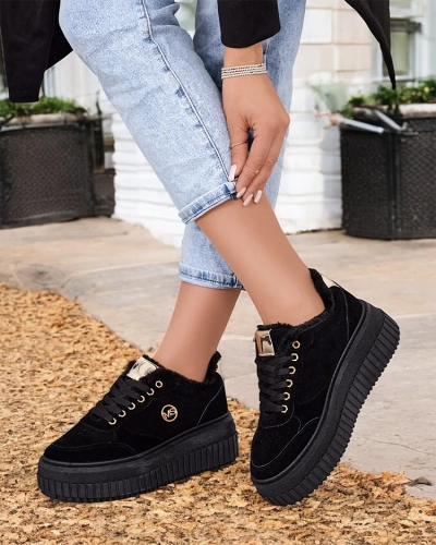 Royalfashion Warmed women's sneakers with fur Nozii