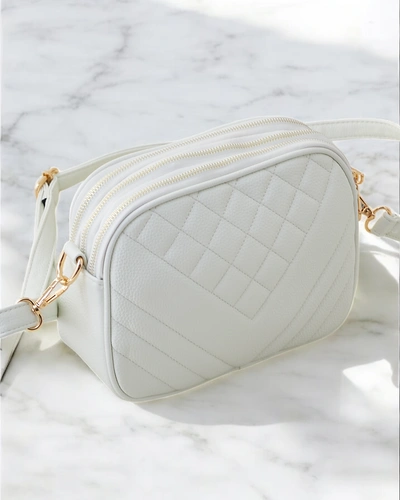 Royalfashion Kleine Handtasche für Damen aus ökologischem Leder mit Prägung