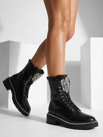 Evinell Damen Worker Boots aus Öko-Leder