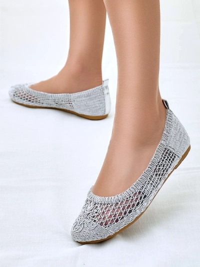 Royalfashion Damen Perforierte Ballerinas Annete