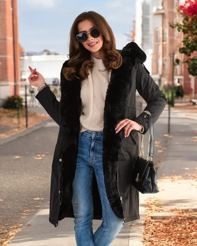 Royalfashion Langer Damenmantel