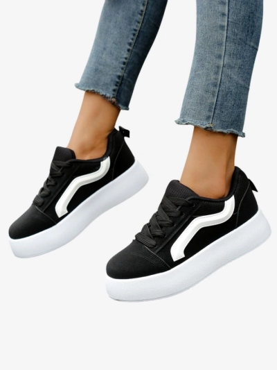 Royalfashion Damen Plattform Sport Sneakers Ensis