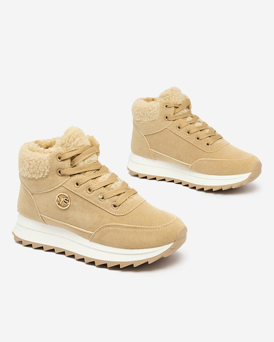 Royalfashion Damen isolierte Sportschuhe in hellbraun Cerrto