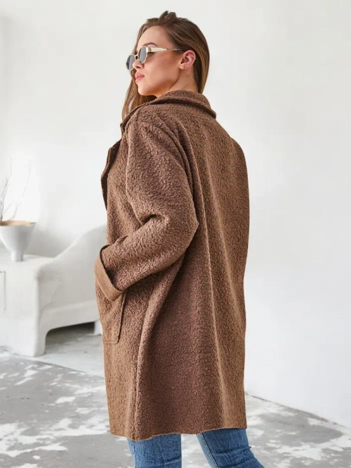 Royalfashion Жіночий пальто, що нагадує овечу шкіру