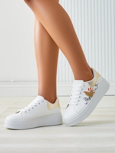 Кросівки на платформі Royalfashion для жінок з принтом Alcape