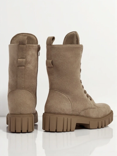 Royalfashion Damen hohe Worker Stiefeletten Suboo