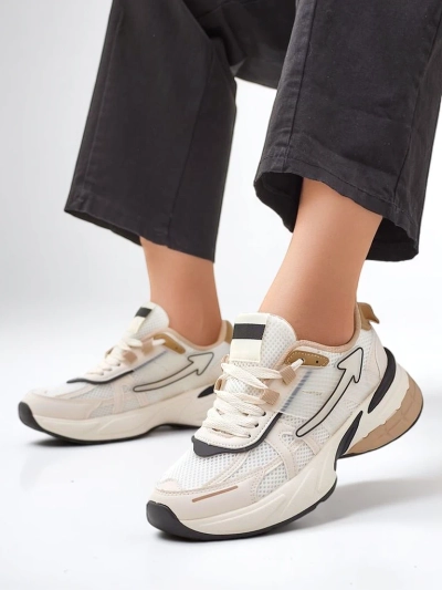 Royalfashion Damen Sport Sneakers mit dickerer Sohle Beysa