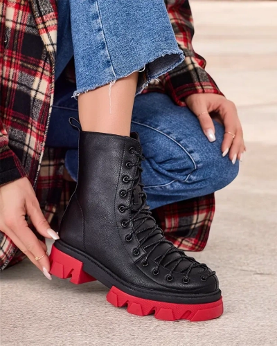 Royalfashion Damen Schnürstiefel Xorri