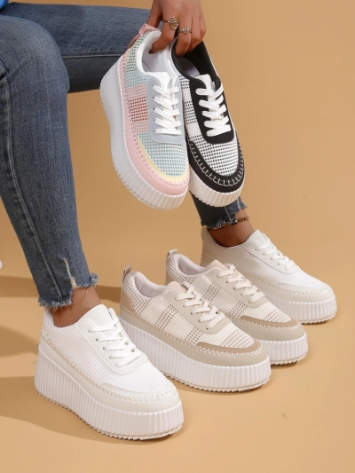 Royalfashion Damen Plateau-Sneaker Siserra