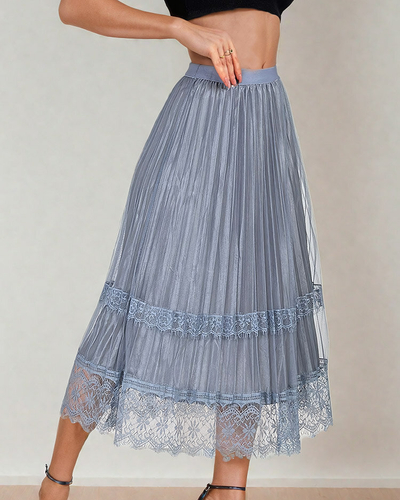 Royalfashion Damen doppelseitiger Midirock