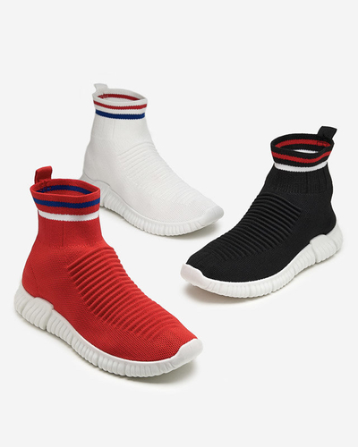 OUTLET Roter Damen-Sportschuh mit hohem Knöchel von Deloni - Schuhe