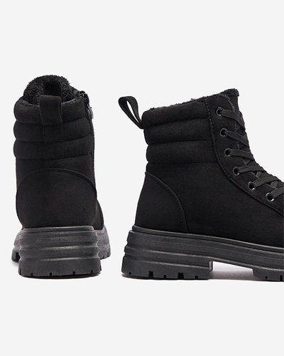 Isolierte Trapper-Stiefel für Damen in schwarzer Farbe Tivica - Schuhe