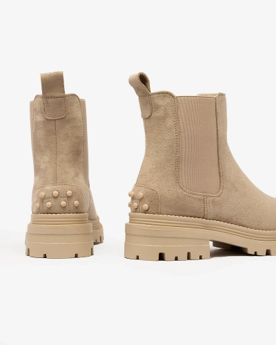 Royalfashion Beige isolierte Comfy Walk Damenstiefel