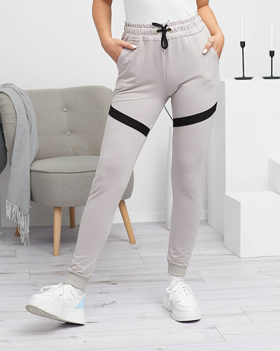 Hellgraue Jogginghose für Damen - Kleidung