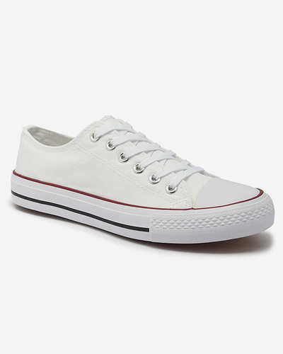 Weiße klassische Damen-Schnürsneaker Ogisa - Schuhe