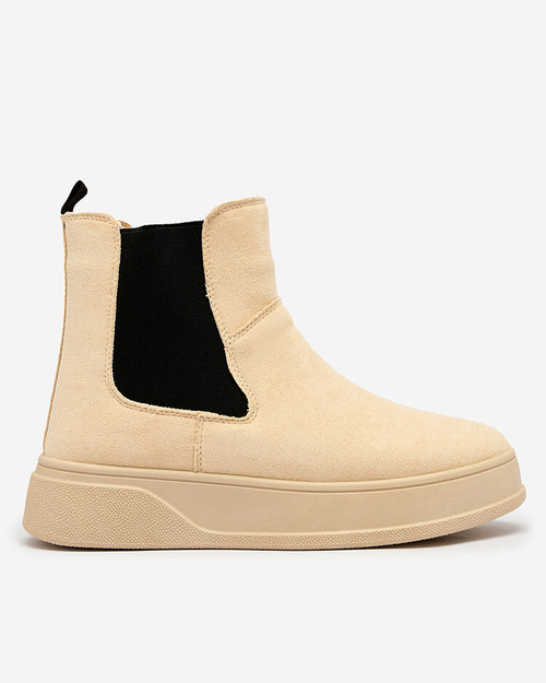 Royalfashion Бежеві жіночі черевики a'la snow boots Uteris