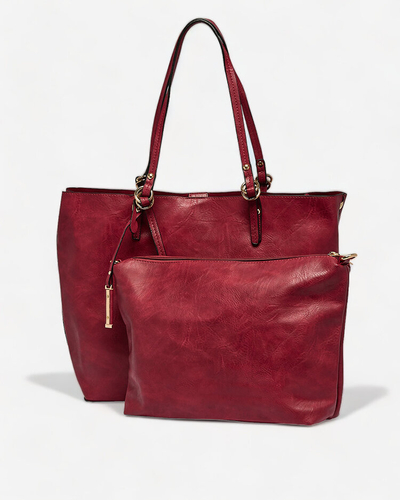 Royalfashion Maroon Damen Shopper Handtasche