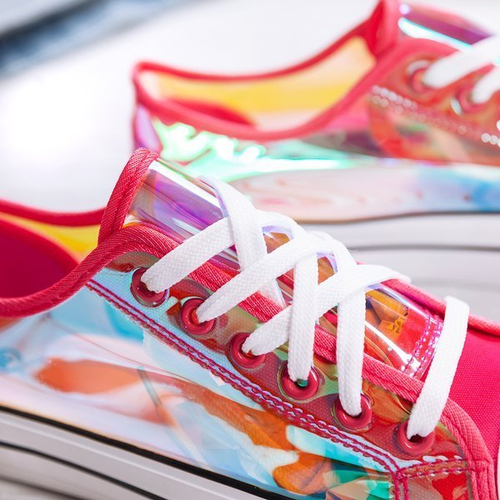 Рожеві кеди з прозорими вставками Cosmo - Взуття