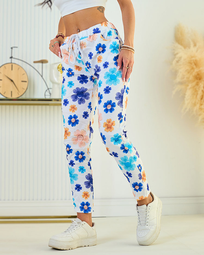 Royalfashion Damenhose aus geblümtem Stoff