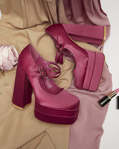 Fuchsia Damen hohe Stiletto-Pumps Elika - Schuhe