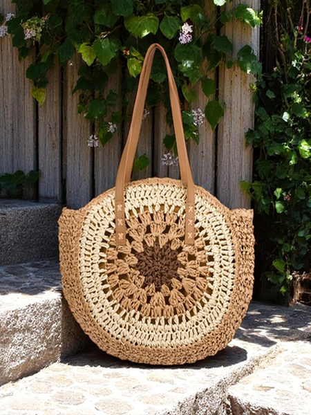 Royalfashion Strohtasche für Damen Flora Grande