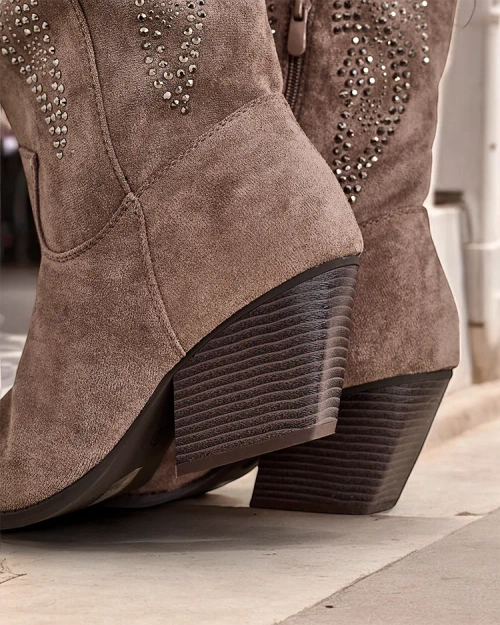 Роялфешн Жіночі ковбойські черевики на п'яті Kokoko