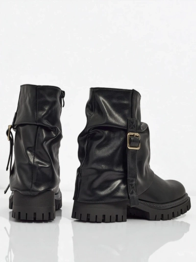 Höhere Damenstiefeletten Lunara aus Öko-Leder