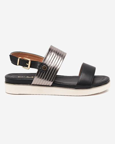 OUTLET Damensandalen aus Kunstleder in Schwarz Kerita - Schuhe