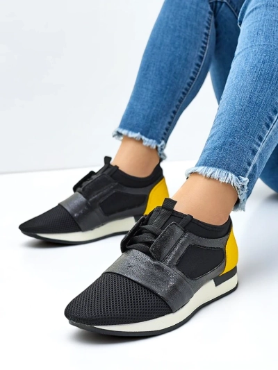 Royalfashion Damen Sport Sneakers Stoff Gentlesi