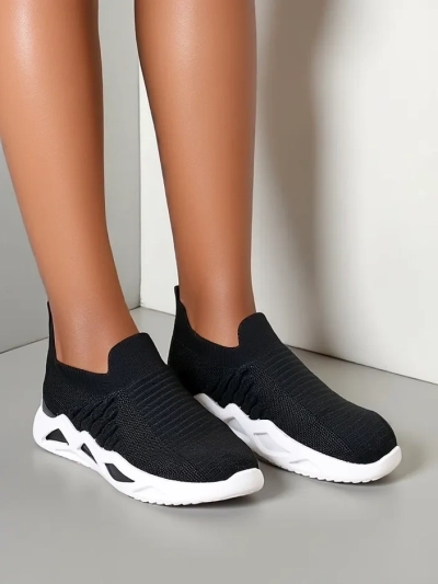 Royalfashion Slip-On Damen-Sneaker mit Strass Elavises