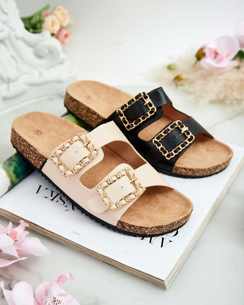 Шльопанці Royalfashion Жіночі шльопанці з пряжками Monenas