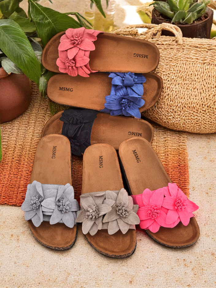 Royalfashion Damenflip-flops mit Blumenmuster