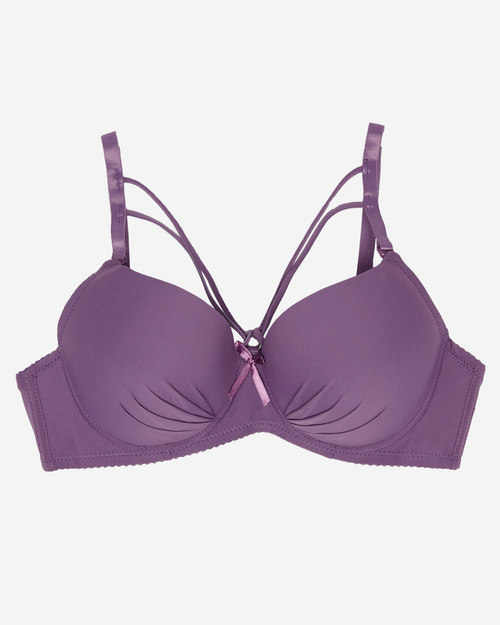 Фіолетовий бюстгальтер на бретельках