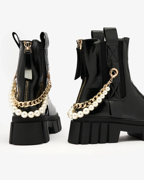 Royalfashion Чорні жіночі черевики Zifosca