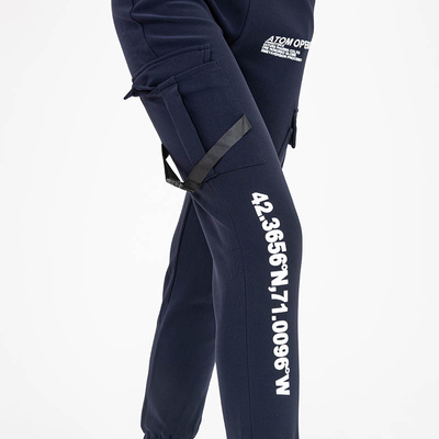 Marineblaue Cargohose für Damen - Kleidung