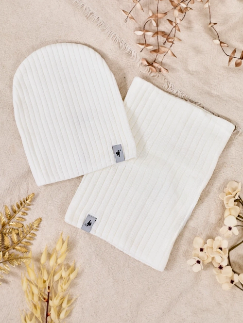 Зимовий універсальний набір Royalfashion - шапка біні з горловиною.