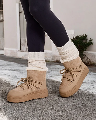 Royalfashion Damen Schnürstiefel Moniuc