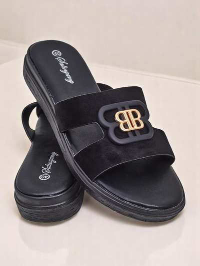 Royalfashion Damen Pantoletten mit flacher Sohle ChicStep