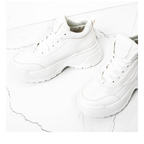 Білі кросівки на грубій підошві American - Взуття